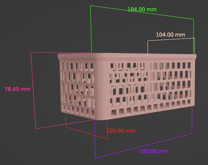 Miniatura 2 do modelo 3D Rectangular box
