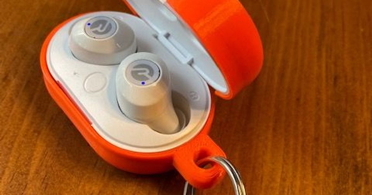 earbud outer case with attachment point by cwjohn67 Download free STL model