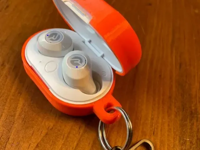earbud outer case with attachment point
