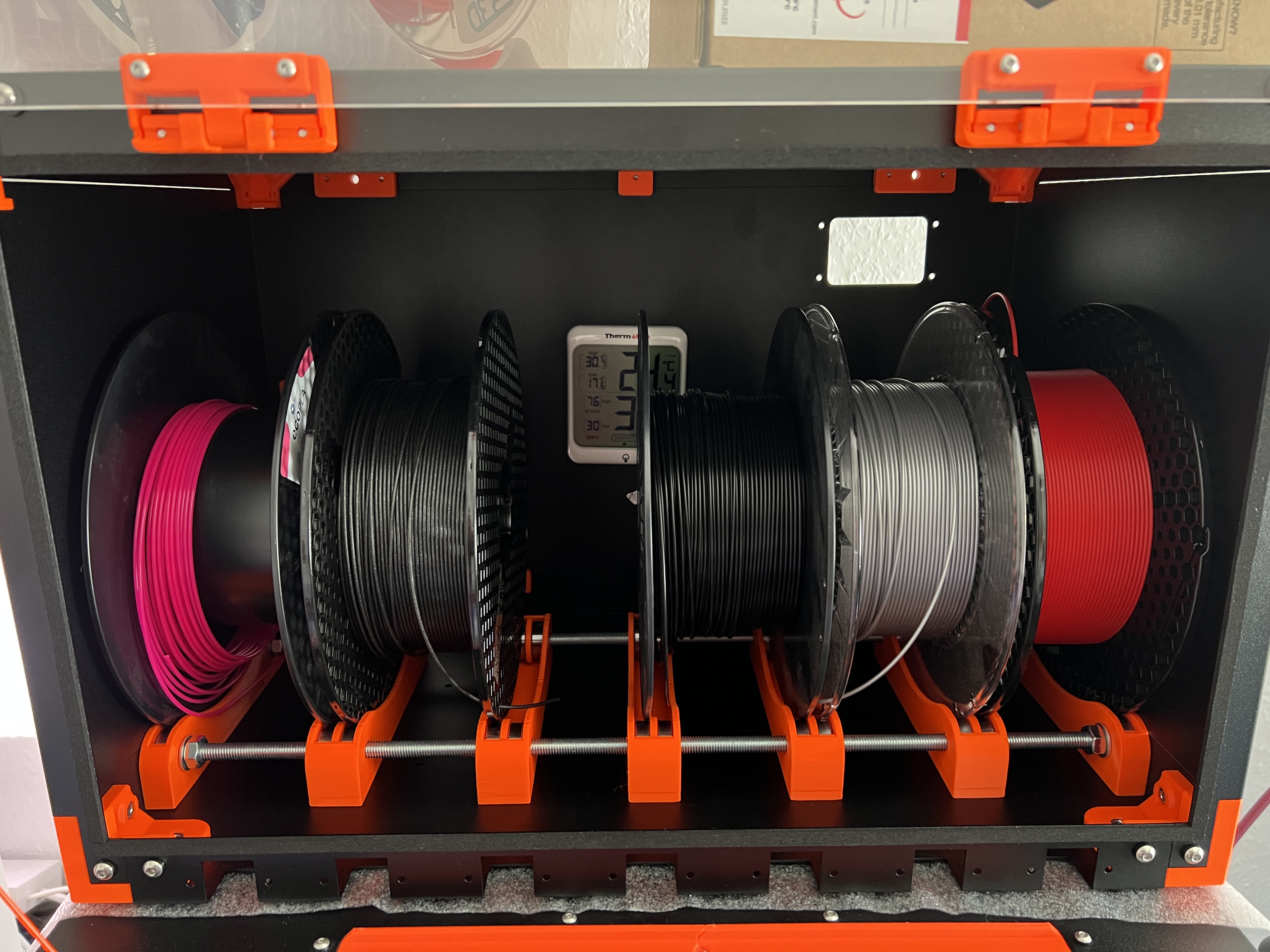 Prusa Box by Printer Box / Filament Spool Holder
