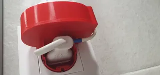 Schuko toothbrush support