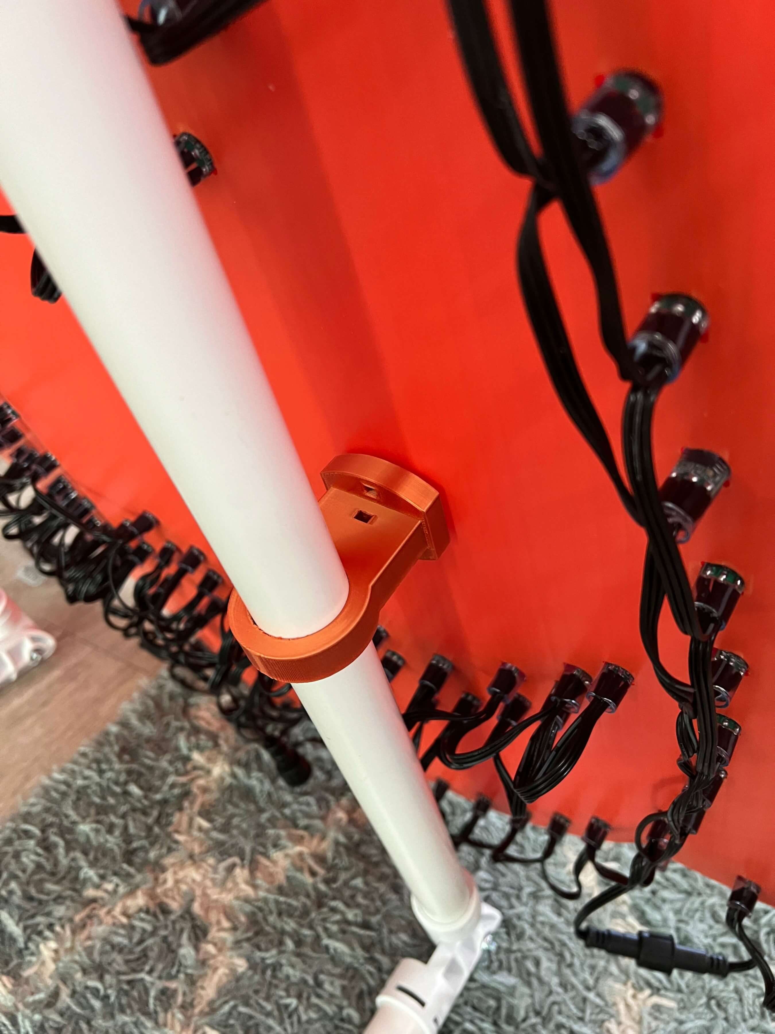 1 inch PVC to coro zip tie mount by Joe McMullen Download free STL