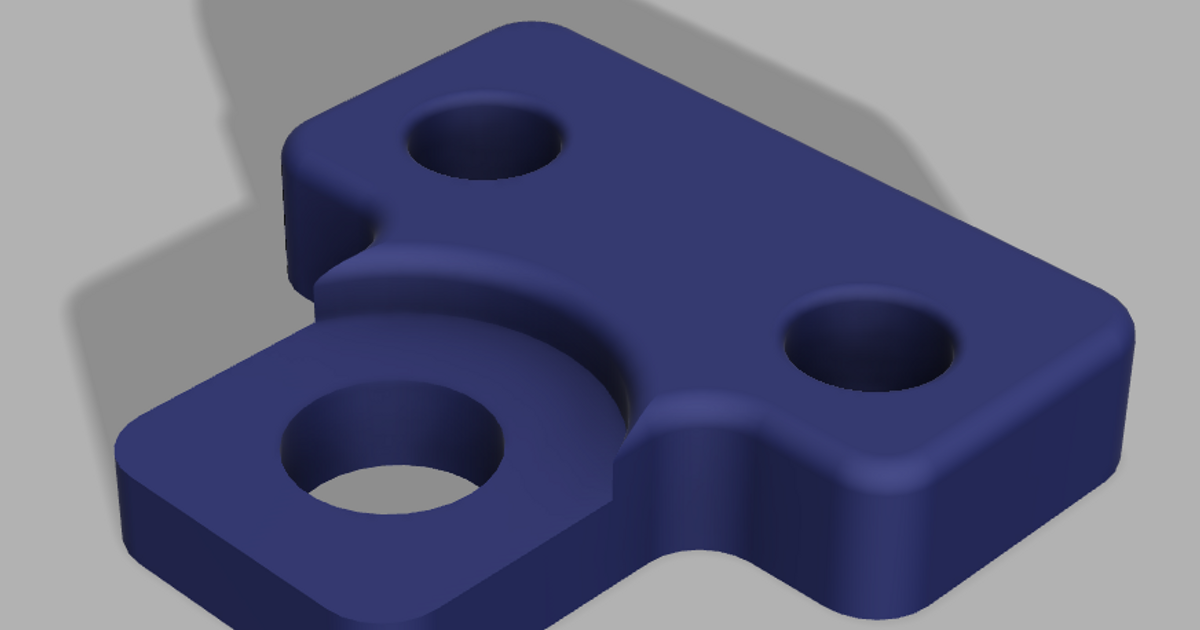E3D Revo Nozzle ADXL Mount with larger holes by contrapuntal Download