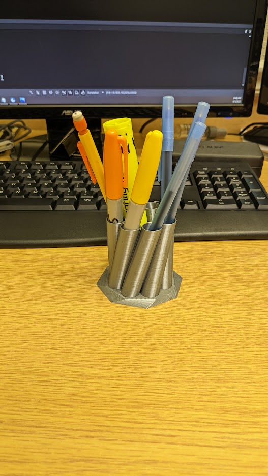 Sharpie, pen and larger marker holder
