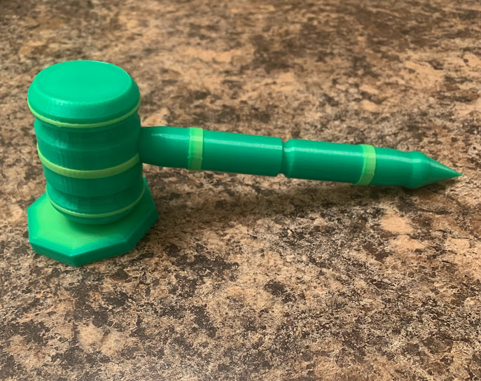 Knotty's Judge Gavel by KnotHead Download free STL model