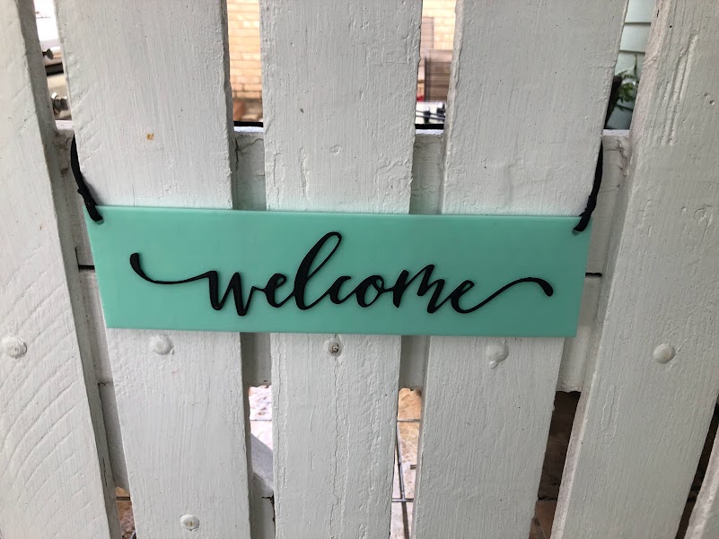 Gate Welcome Sign