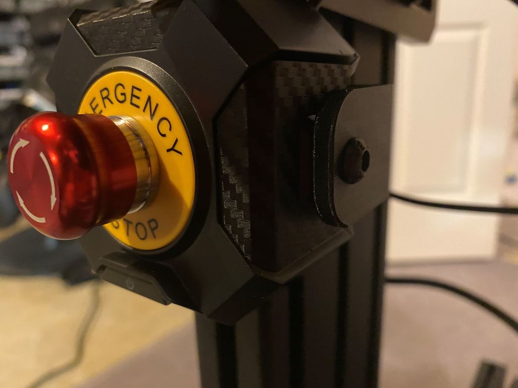 Miniatura 8 do modelo 3D Fanatec E-stop button offset side mount