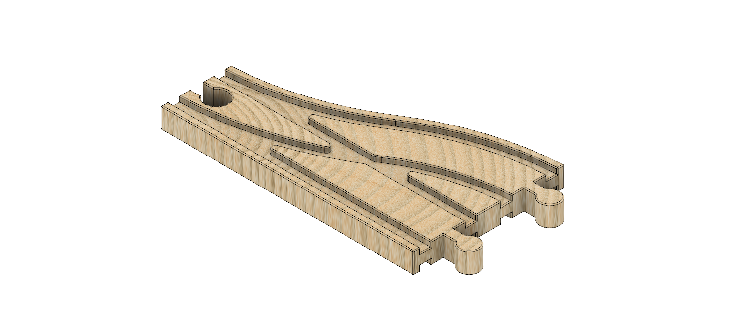 Brio Compatible Standard F1 Switch Track by Print A Train Download free STL model Printables