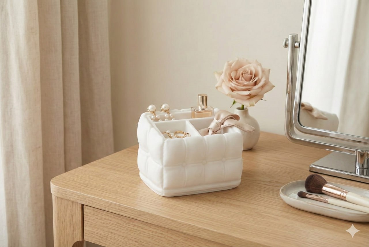 Ottoman Stand — Soft White