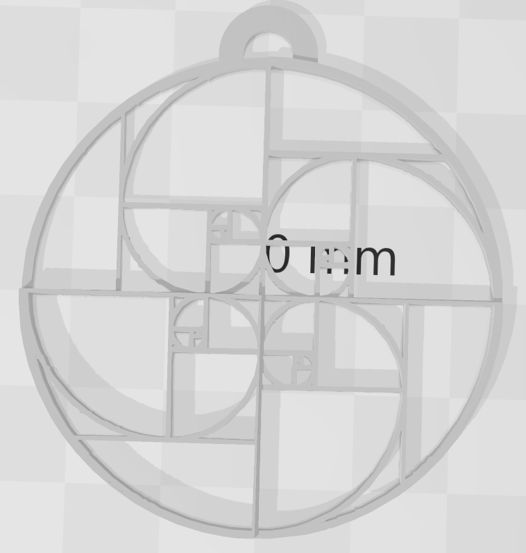 colgante y pendientes fibonacci con distintas alturas