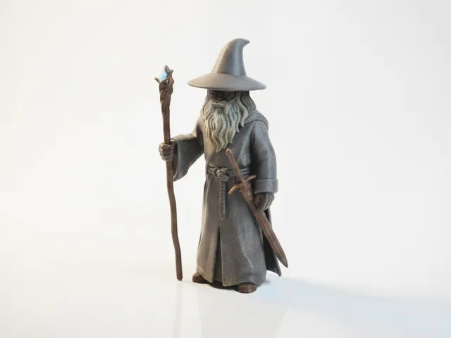Wizard Figurine Fantasy Character 3D Printable