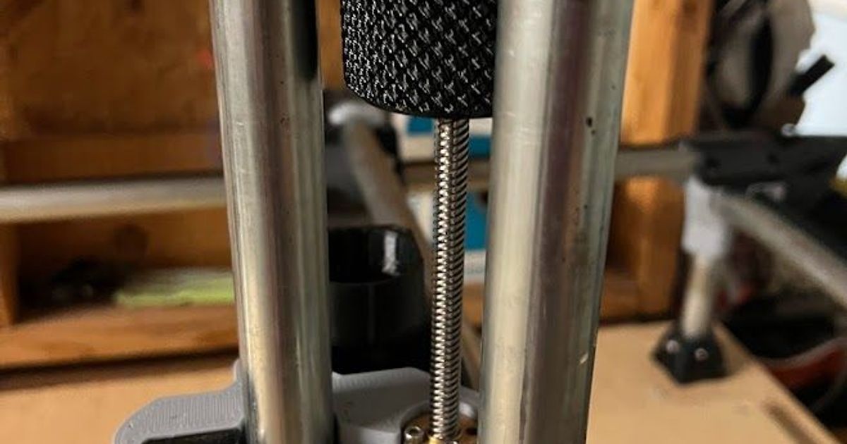 8mm lead screw knob for MPCNC by TechButterfly Download free STL