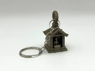 Buddha Temple Keychain