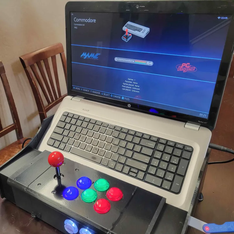 Laptop Arcade Dock by InventorMike, Download free STL model