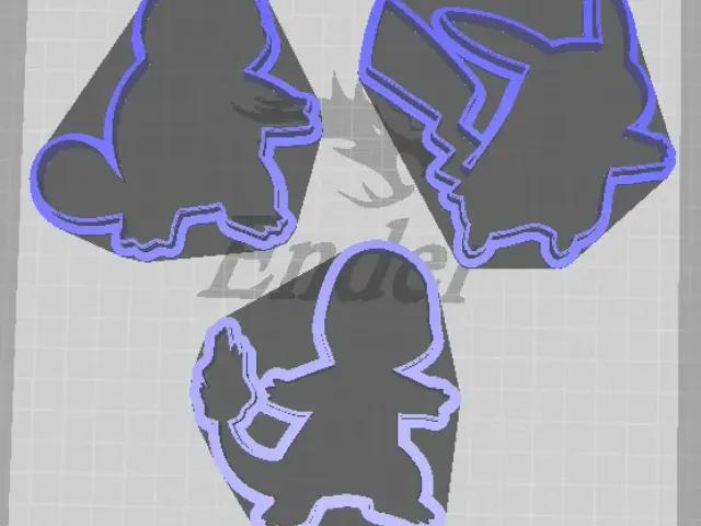 Pokemon Cookie Cutters - 3.5" Tall