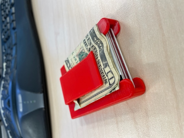 Wallet with money clip