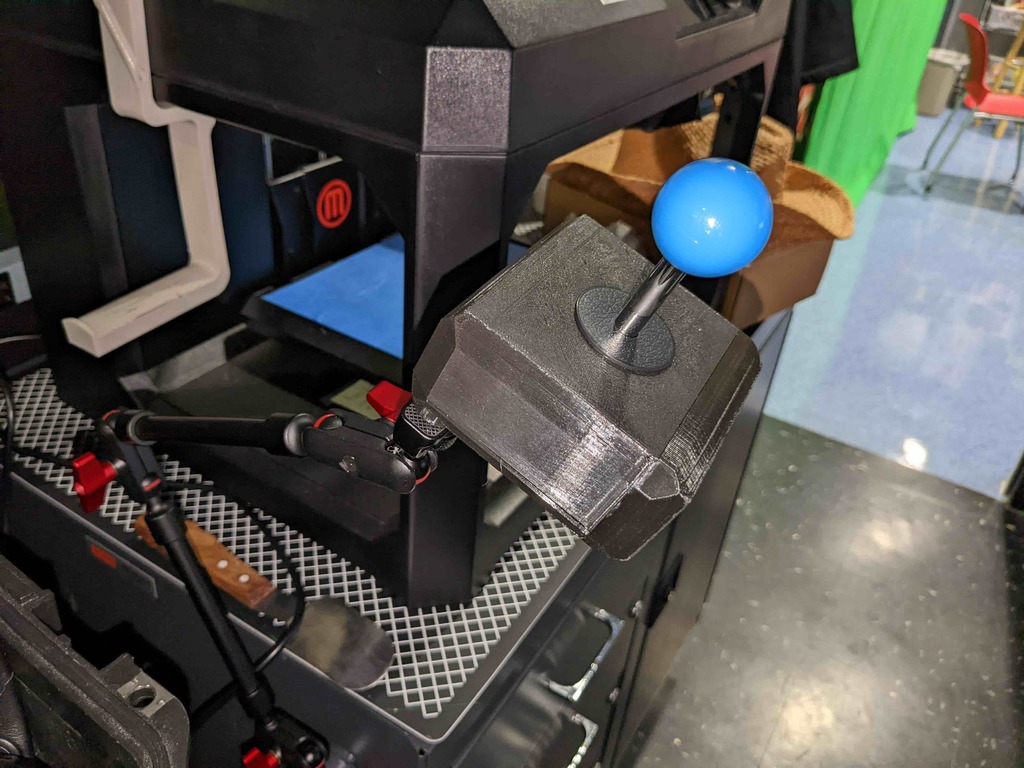 USB accessibility joystick with extra button port — miniatura 3