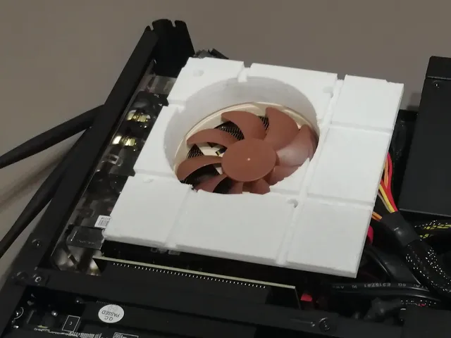 Node 202 - Customizable cpu fan duct for Noctua NH-L9i cooler