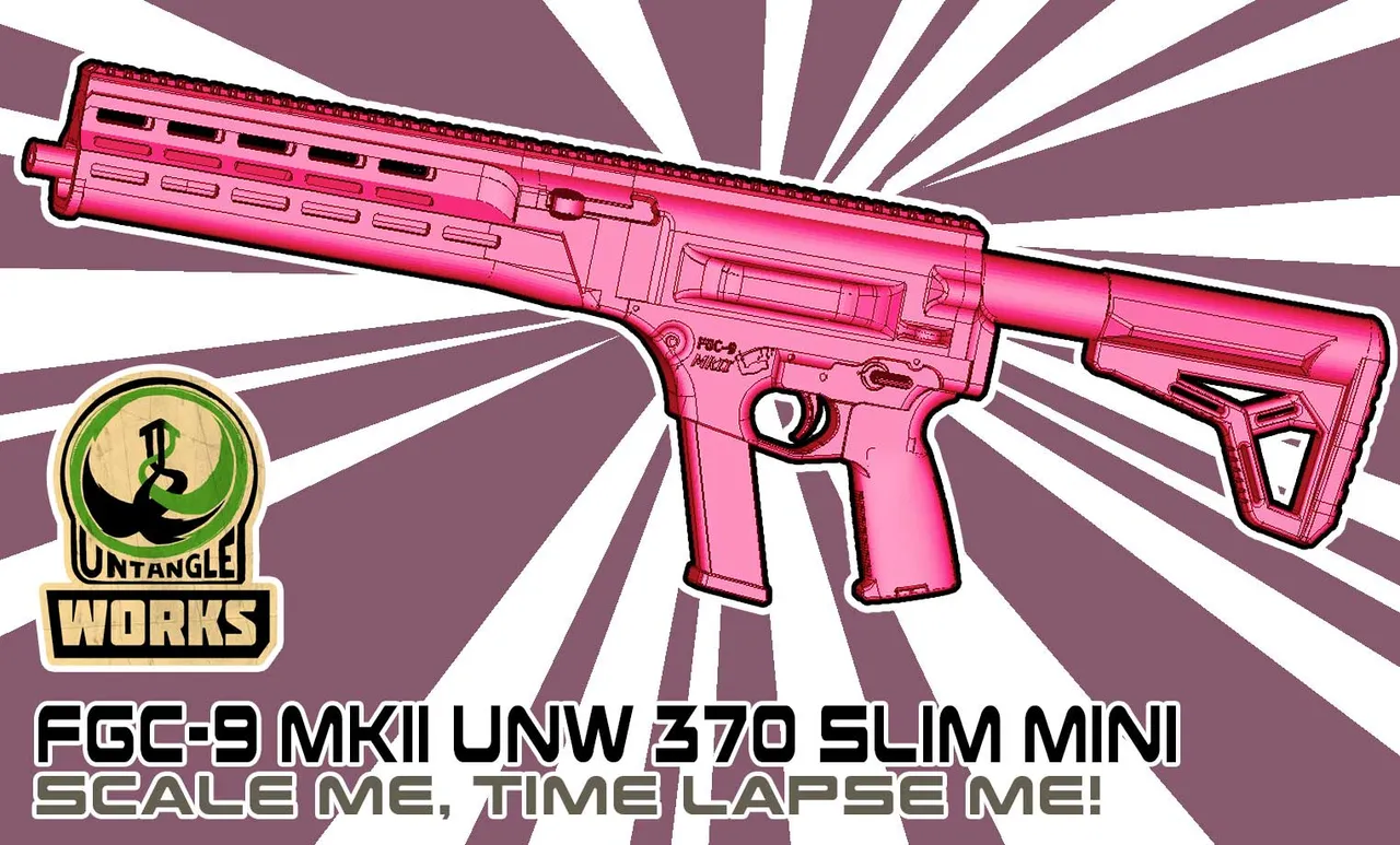 FGC-9 MKII UNW370 slim shroud LR (Low rail) Mini 1/3 1/4 1/6