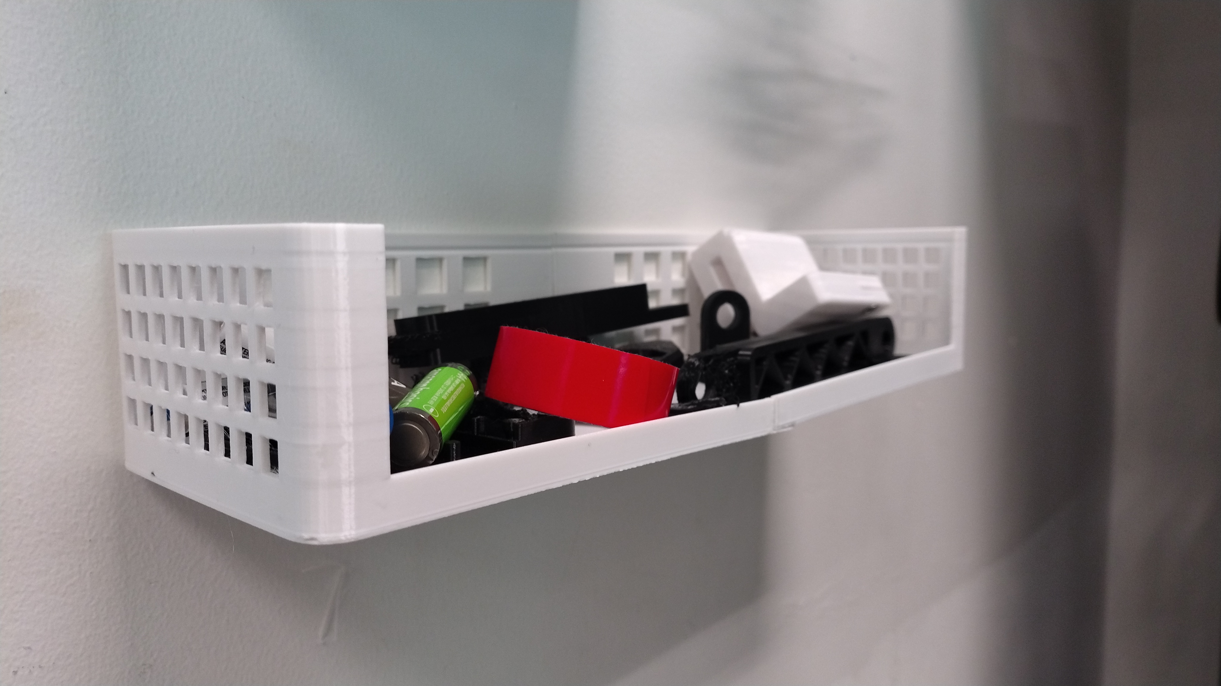 Caja larga para pared - long container box for wall