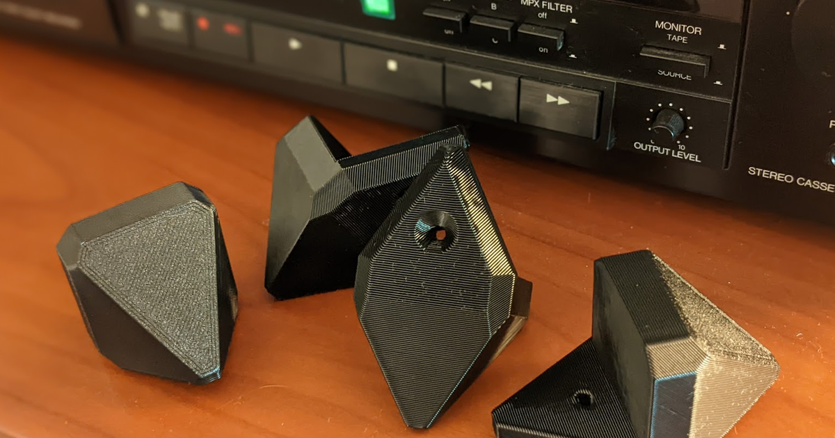 Speaker Carpet Spikes by Extra Fox Download free STL model