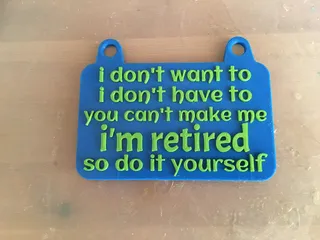 Retired Sign by Phantom Printer | Download free STL model | Printables.com
