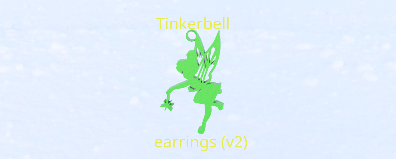 Tinker Bell earrings (v2)