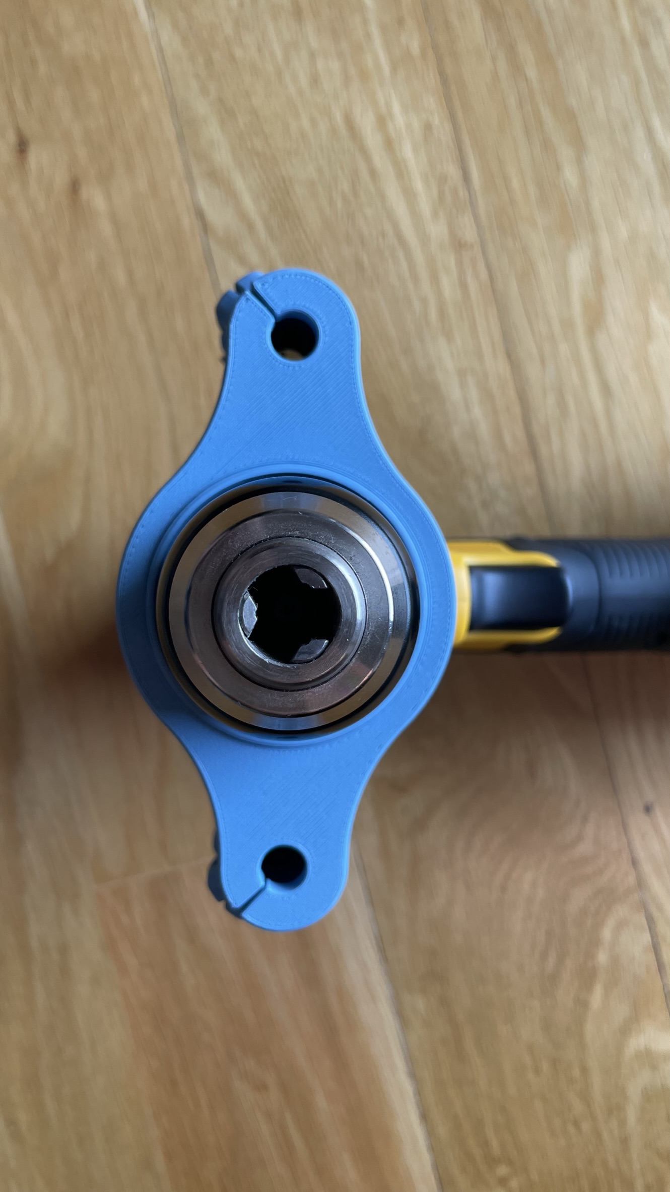 Perpendicular Drilling Jig Adapter for DeWalt Cordless by Notrial