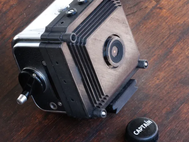 30mm/0.2mm pinhole, (f150, 90 degrees) Pinhole Camera Cone for the Hasselblad film magazine mount