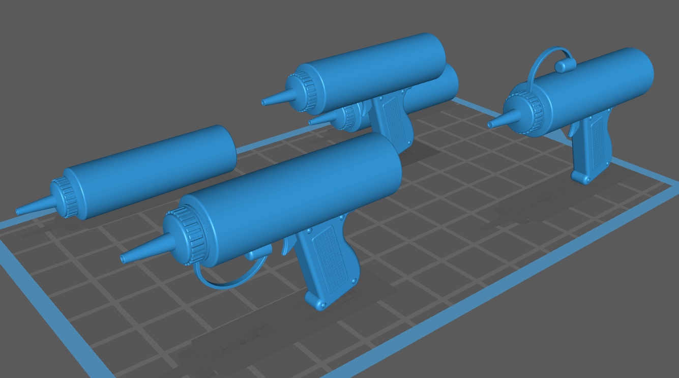 Mustard / Ketchup blaster pistol for custom 112 and 16 figures and 1