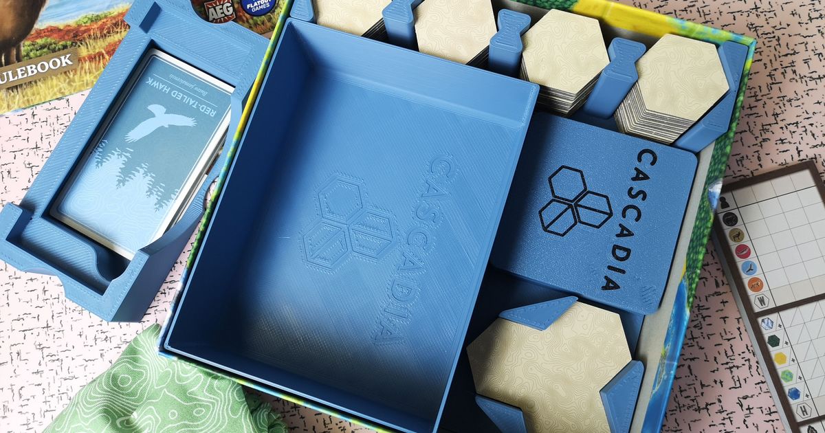Cascadia Board Game Insert Remix by gexgecko Download free STL model