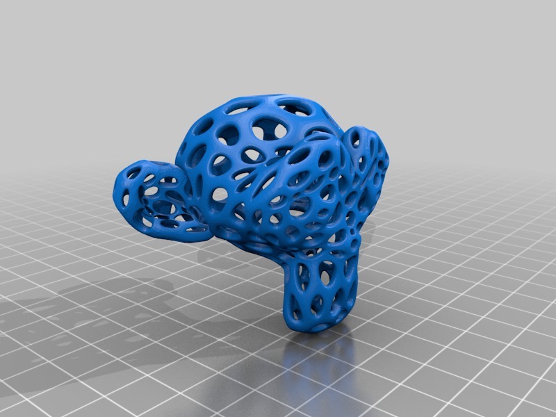 Suzanne - Voronoi Style by roman_hegglin | Download free STL model ...