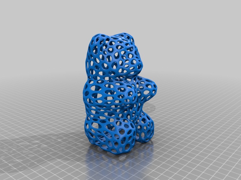 Gummy Bear Voronoi Style by roman hegglin Download free STL model