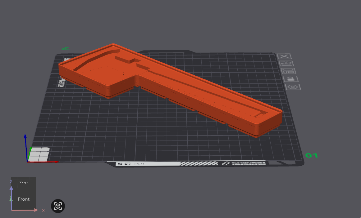 Mitutoyo vernier caliper gridfinity space optimized tool tray
