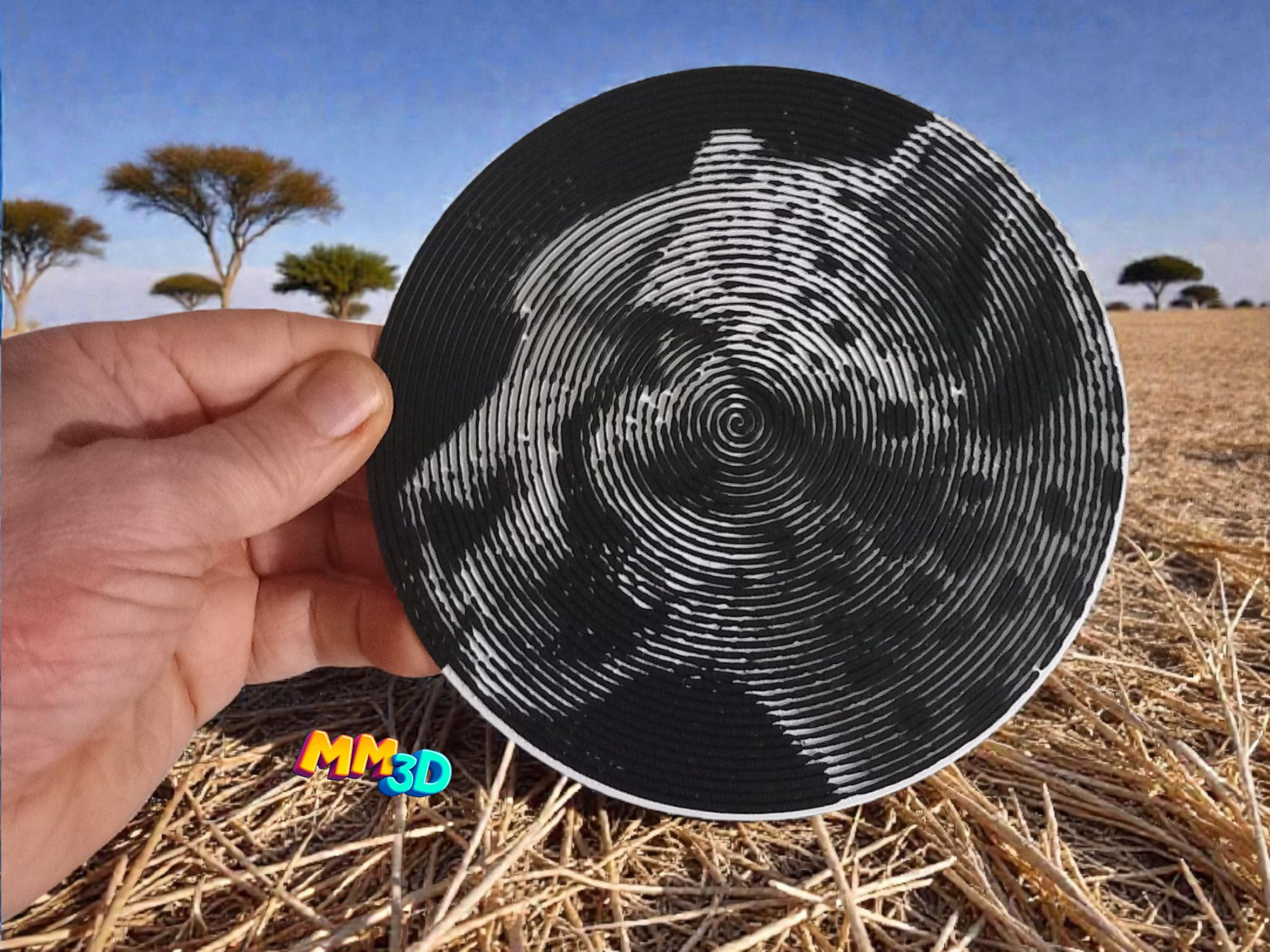 Cheetah Head Spiral Disc