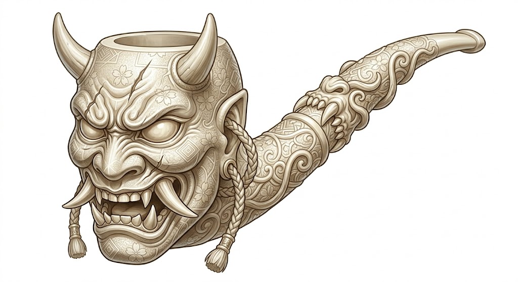 ONI SAMURAI MASK PIPE...