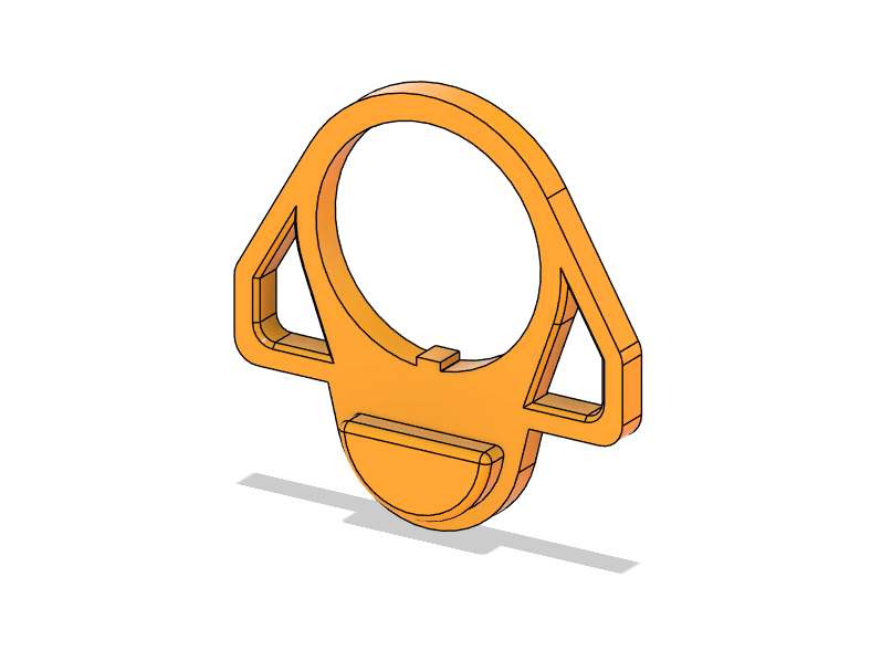 SALz Compatible Buffer Tube End Plate with Sling Loops