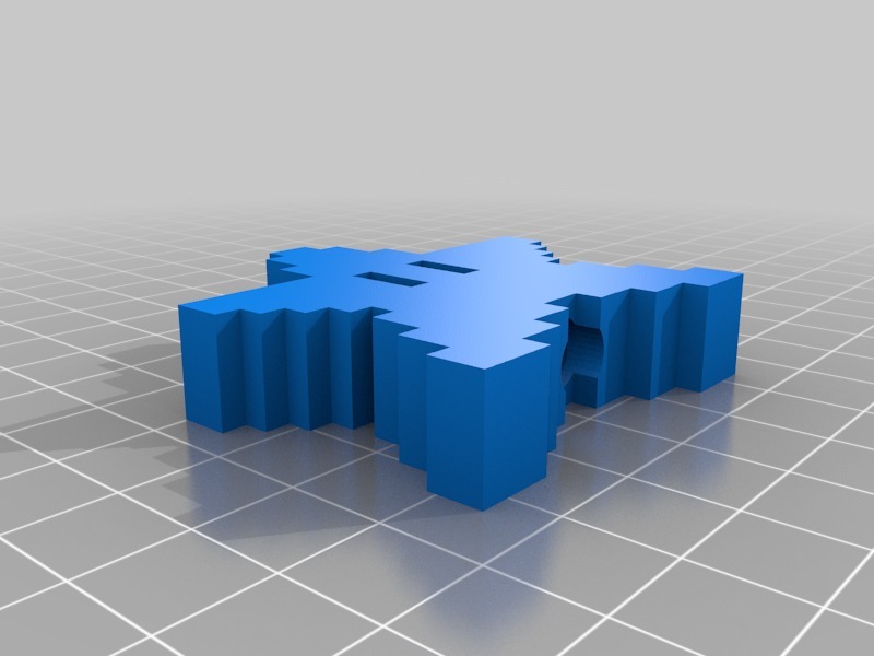 Miniatura 2 do modelo 3D Pixel Star Pen Topper