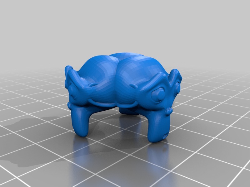 Miniatura 2 do modelo 3D Three Headed Monkey Head