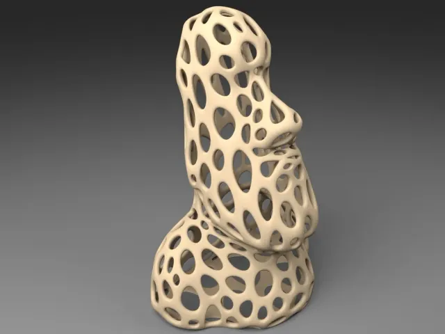 Moai - Voronoi Style
