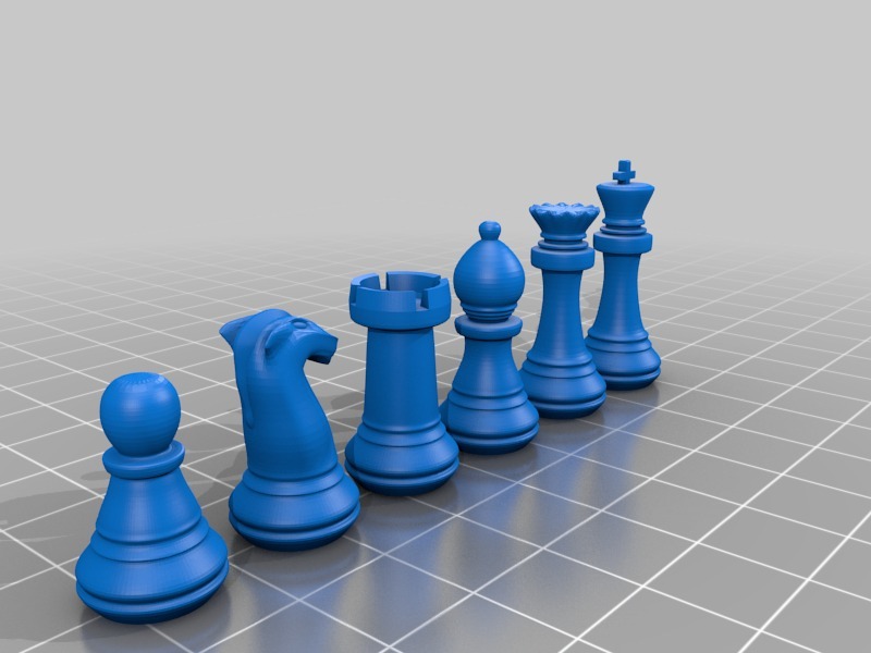 Chess Set as STL