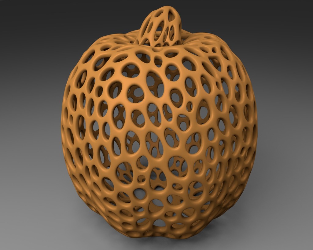 Pumpkin - Voronoi Style by roman_hegglin | Download free STL model ...