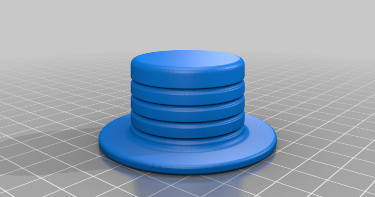 1½ inch bathtub plug by hymness1 Download free STL model