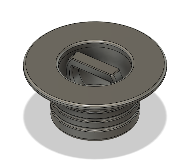 1½ inch bathtub plug by hymness1 Download free STL model