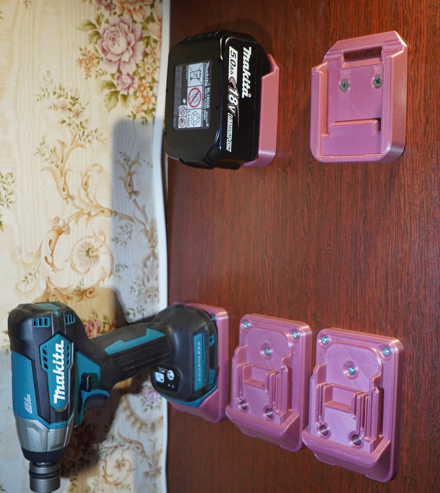Makita Wall Mounts / Holders for Battery and Tools (18V)