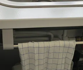 Fastener for 12mm steel bar (towel rack)