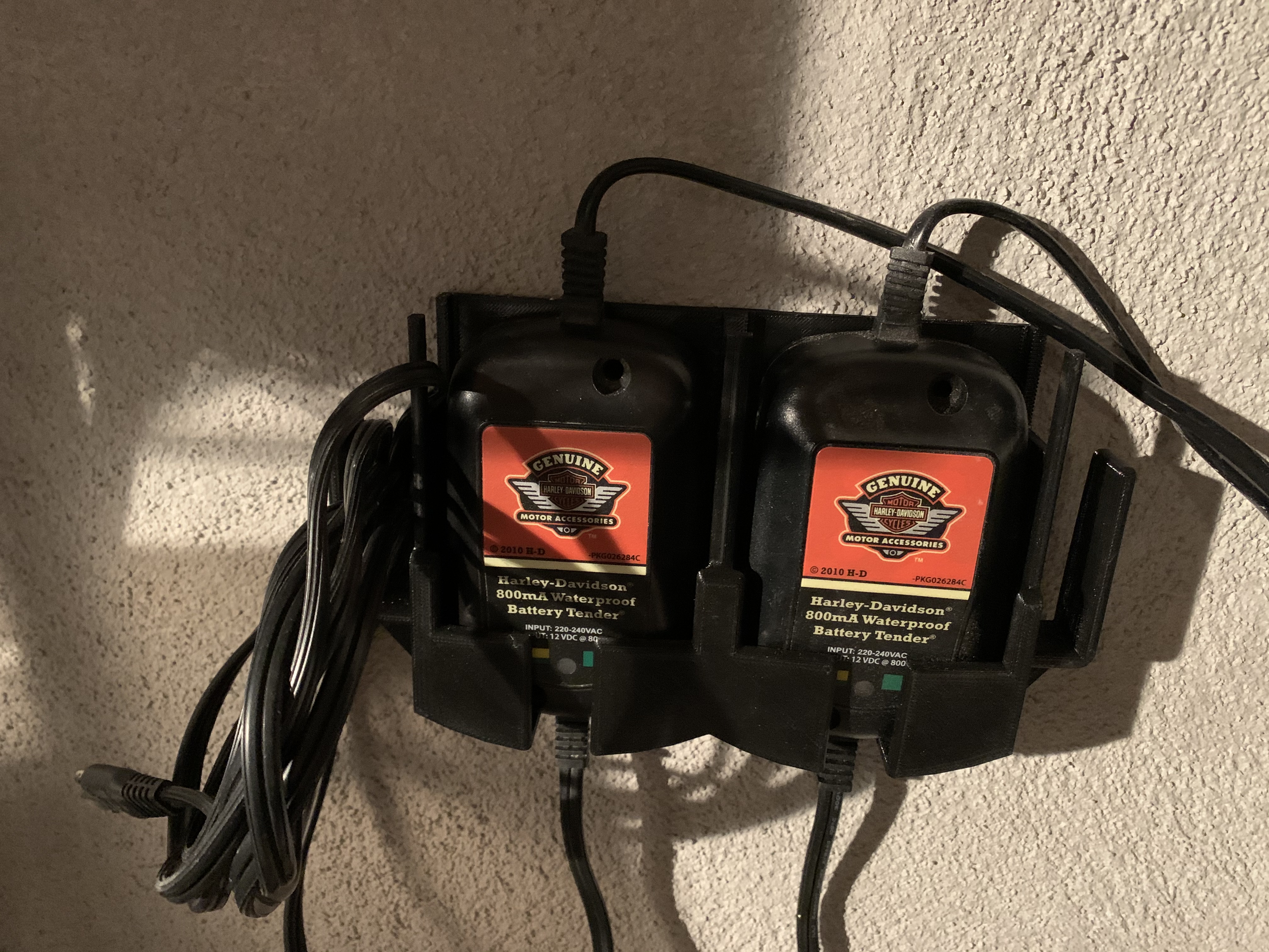 Harley Davidson Double Battery Tender Wall Cradle