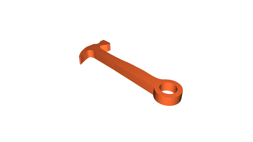 Tiny Hammer - Keychain by Maker Space 307, Download free STL model