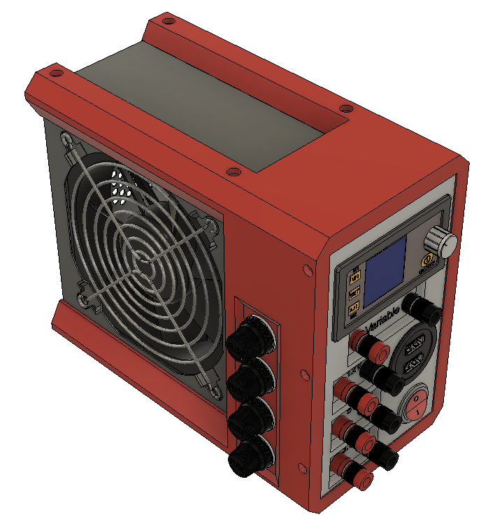 ATX Benchtop Power Supply 030V (Remix) Fusion 360 by ECF Download