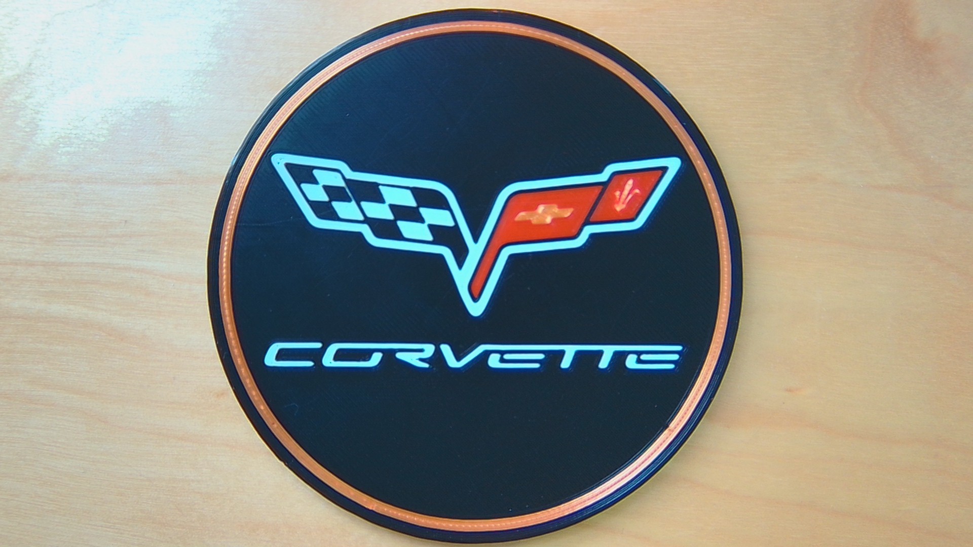 Corvette C6 logo coaster